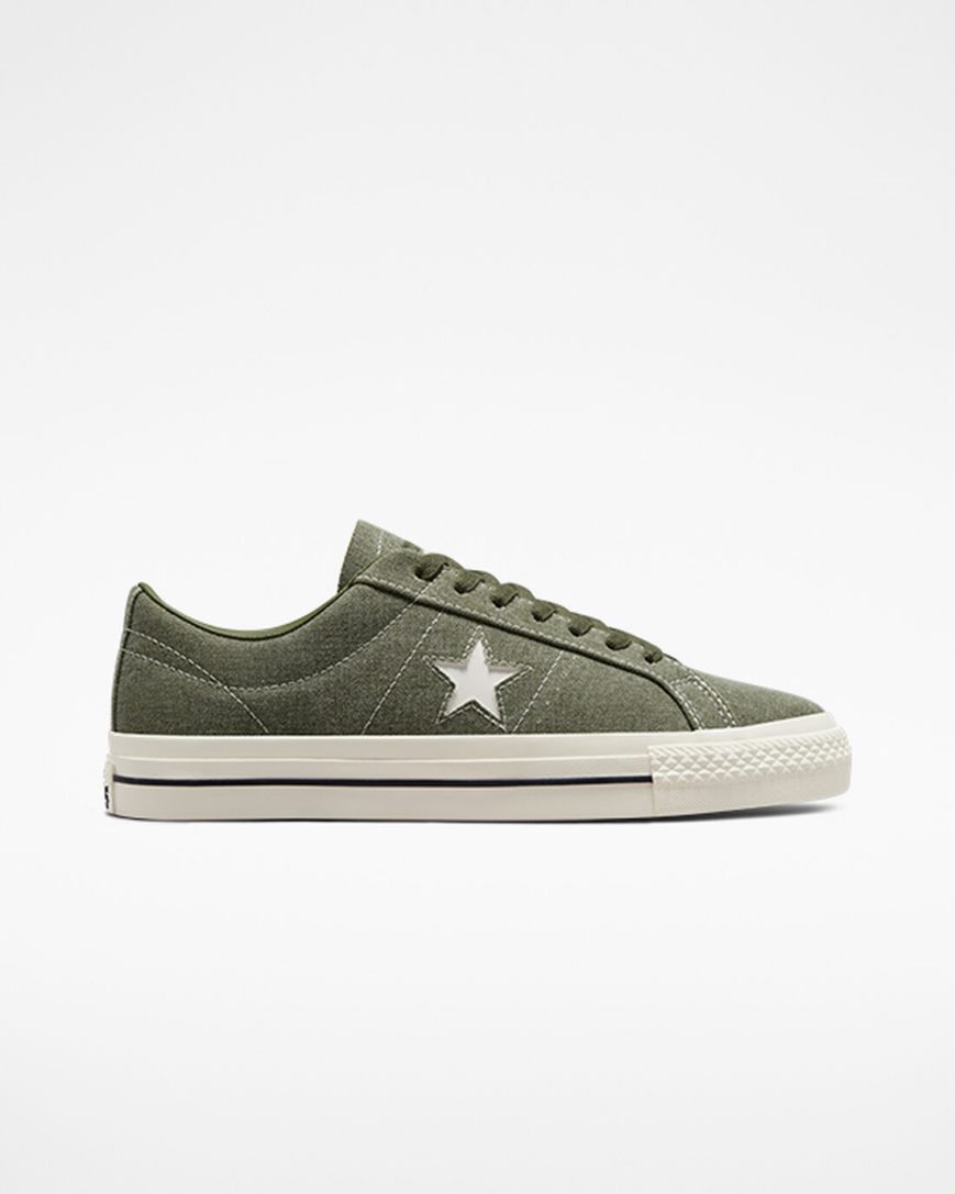 Tenis Skate Converse CONS One Star Pro Workwear Masculino Verde Oliva Pretas | PT L01P350